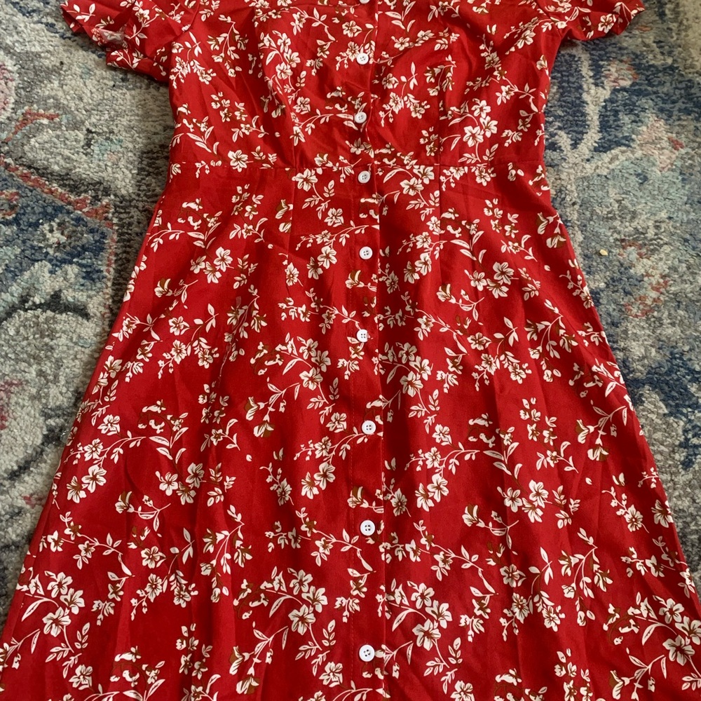 SHEIN Floral Button-Up Maxi Dress - Picture 3 of 7